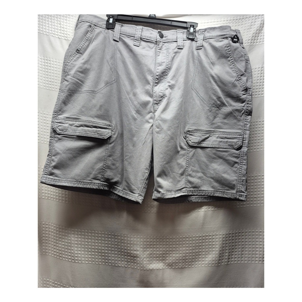 Wrangler Mens All Terrain Gear Cargo Shorts Beige Gray Size 44 8145